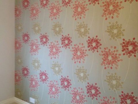 selection of G.BORG wallpaper in customer house