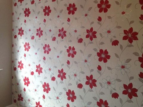 selection of G.BORG wallpaper in customer house