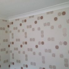 selection of G.BORG wallpaper in customer house